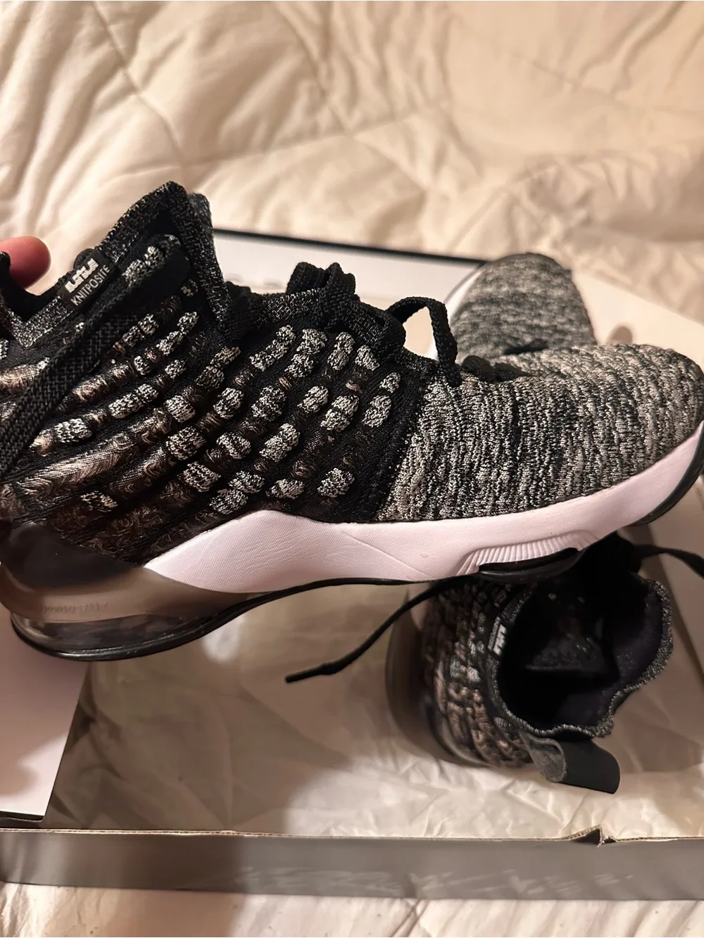 Nike LeBron 17 GS Black/White Basketball Shoes – Size 5Y